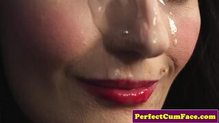 Izgató csipkés szépség orbitális adag arcon