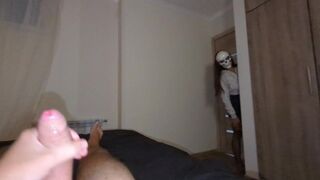 Bájos milf szellem csak halloween éjszakáján jön el szeretkezni